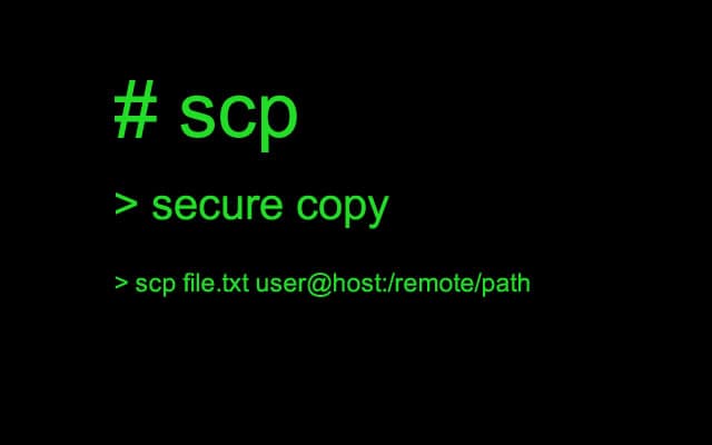 Secure Copy over SSH